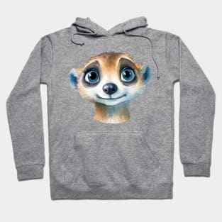 Meerkat Watercolor Hoodie